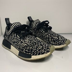 ART BY3013 Adidas NMD R1 Black Zebra Size 7